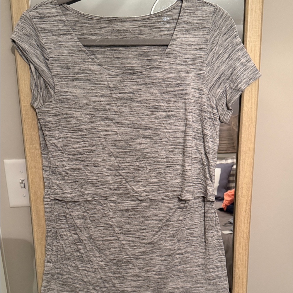 Gray Women's Nursing Top